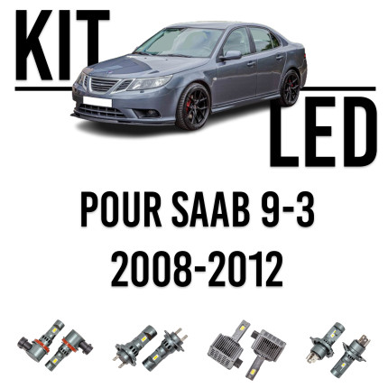 Kit LED para Saab 9-3 NG de 2008-2012 (XENON) Tablero de instrumentos, salpicadero