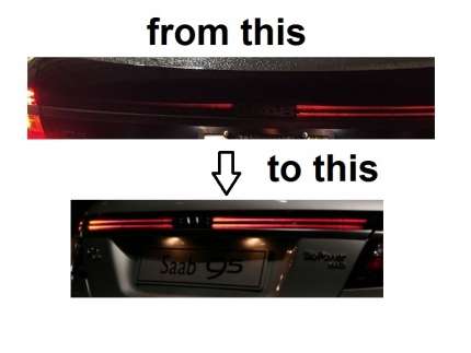 saab 9.5 rear trunk LED repair kit Back lights