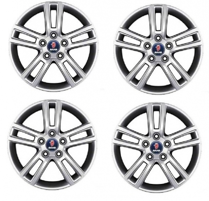 Genuine set of 4 saab alloy wheels in 16