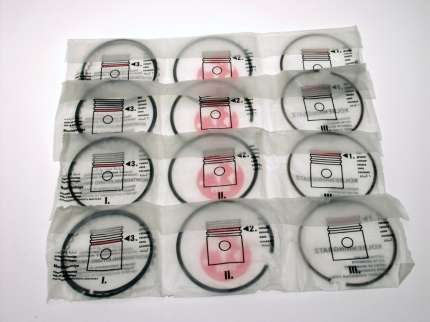 Piston ring complete set (for 1 engine) (standard size), saab 9.3, 900 NG, 9000 Engine block parts