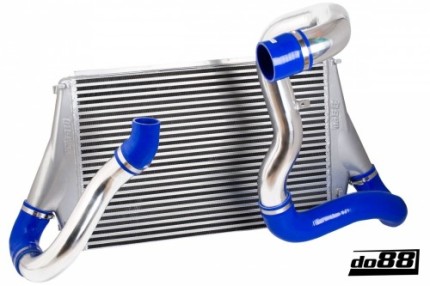 Kit de intercooler montado en la parte delantera para Saab 9-3 2.8T V6 2006-2011 (azules) Motor