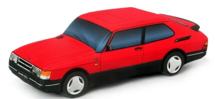 cojín decorativo con forma de Saab 900 Rojo Regalos: libros, miniaturas SAAB...