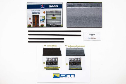 Diorama Saab, garaje miniatura Saab Novedades