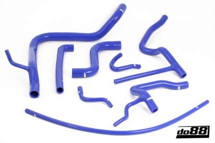 Radiator and Heater silicone Hoses kit for saab 900 Turbo 8 valves (BLUE) Water coolant system