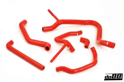 Radiator and Heater silicone Hoses kit for saab 900 classic Turbo 16 turbo valves (RED) Heating