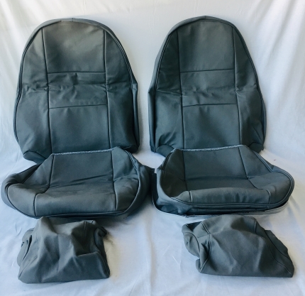 Front leather seat covers in grey for Saab 900 NG CV 1994-1998 SAAB Accessories