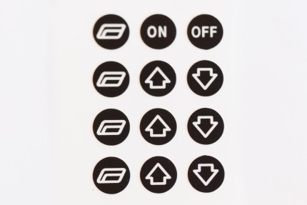 Replacement window control buttons decals kit for for saab 900 classic Dashboard