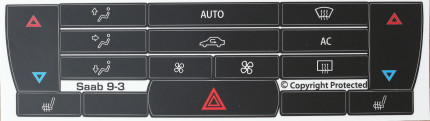 kit de reparación botones aire acondicionado para saab 9.3 2003-2007 Otros recambios interior