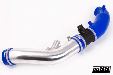 Inlet pipe with blue hoses for SAAB 9-3 2.8T V6 2006-2011 (BLUE) Inlet manifold