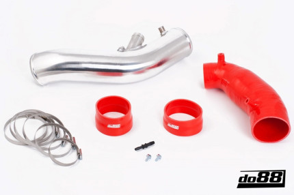Inlet pipe with hoses for SAAB 9-3 2.8T V6 2006-2011 (RED) Inlet manifold