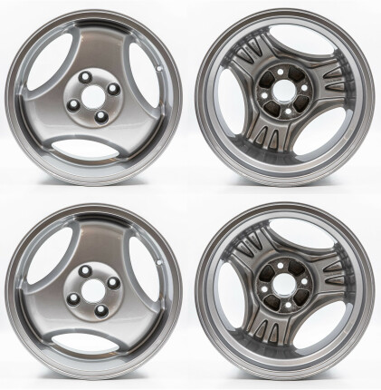 Juego de 4 SAAB super aero Aros de 16 pulgadas para saab 900 y 9000 Aros de aluminio