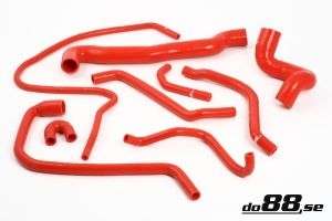 Kit red coolant hoses silicone Saab 900 and 9.3 Engine