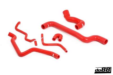 coolant hoses kit in silicone Saab 9.5 1998-2001 (RED) Water coolant system