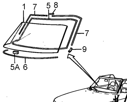 Copie de parabrisas para saab 900 convertible classic Novedades