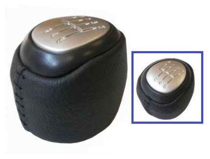 Leather gear knob with 6 speed emblem for saab 9.3 2003-2012 SAAB Accessories