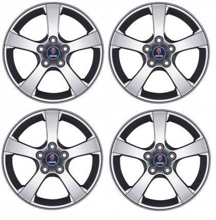 Juego completo de 4 aros saab originales de 16 pulgadas Liquidación recambios saab