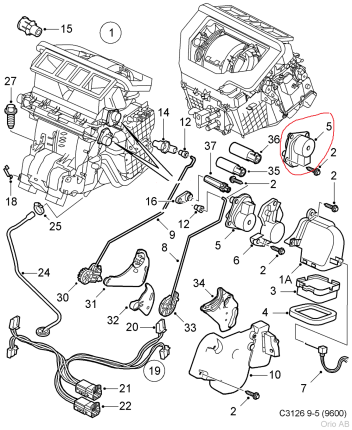 calefaccion circulacion motor, saab 9.5 2004-2010 Novedades