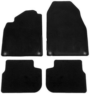 Juego completo de alfombras interiores textiles negrasaab 9.3 CV 2008-2012 Esteras de suelo y de coffre