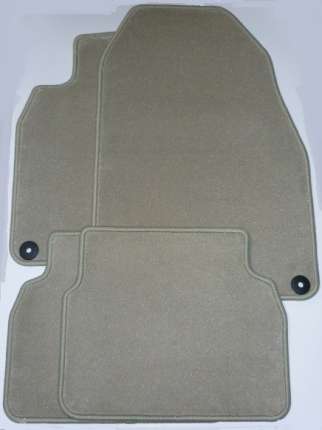 Complete set of textile interior mats saab 9.3 ss/sh 2008-2011 (Parchemin) except convertible Others interior equipments