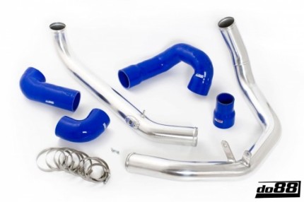 Pressure Pipe with Black Hoses Silicone Saab 9.3 2003-2011 (Blue) Engine