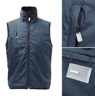 Saab Expressions Wind Vest Midnight Blue Size Medium saab gifts: books, saab models and merchandise